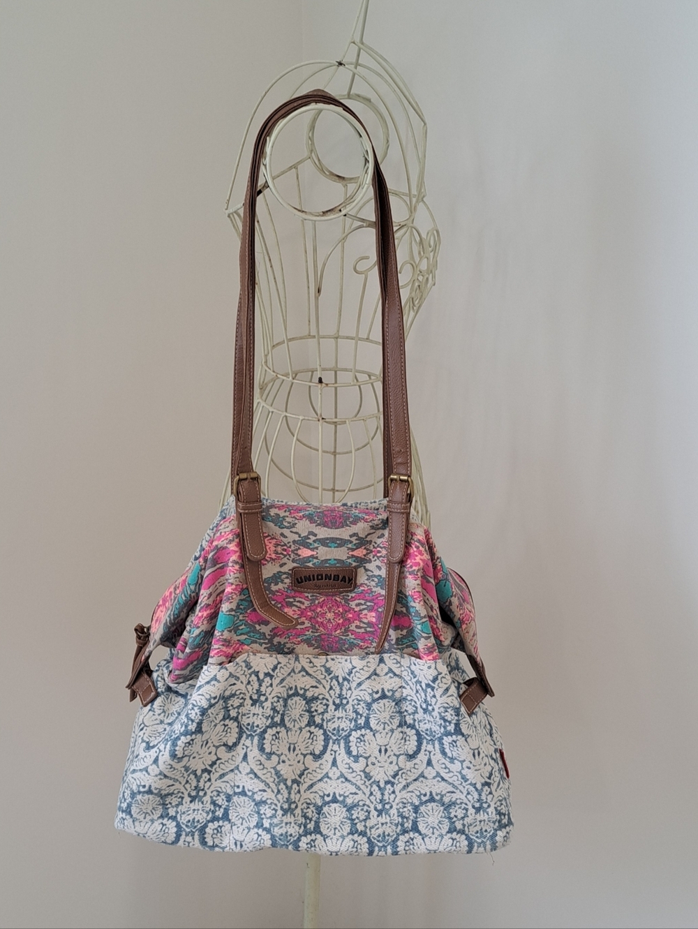 Vtg. Late 90's Y2K Unionbay Overnight Travel Tote Boho Gypsy Fairycore Bag.